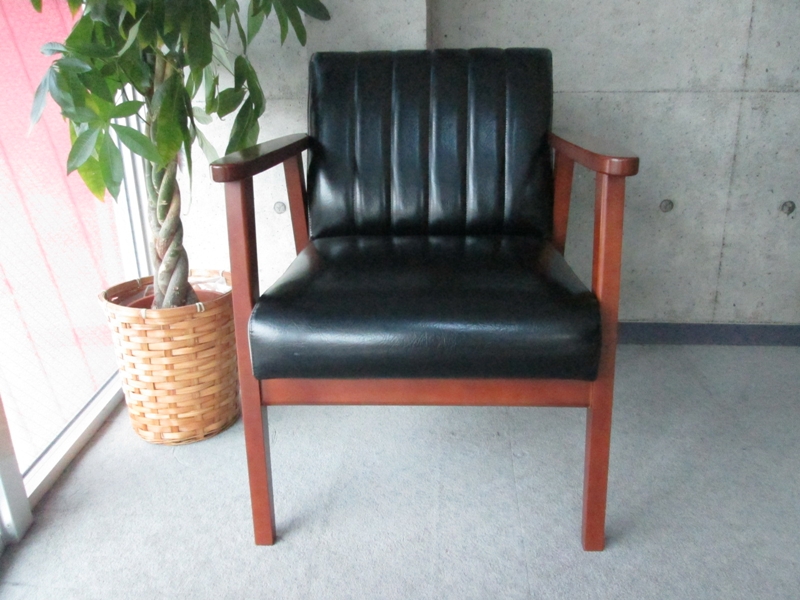 木製ソファー　１人用 ×４脚セット