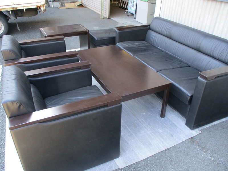 レザー仕様 6点 応接セット　イトーキ　